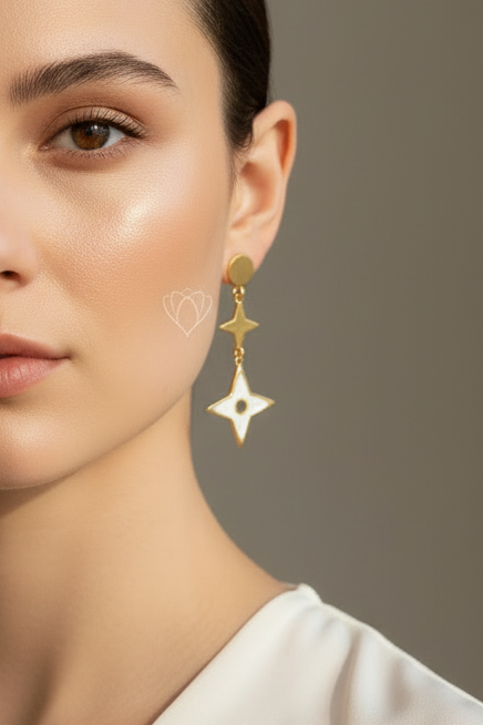 Boucles d'oreilles Myléna en Acier Inoxydable Femme Jewelka