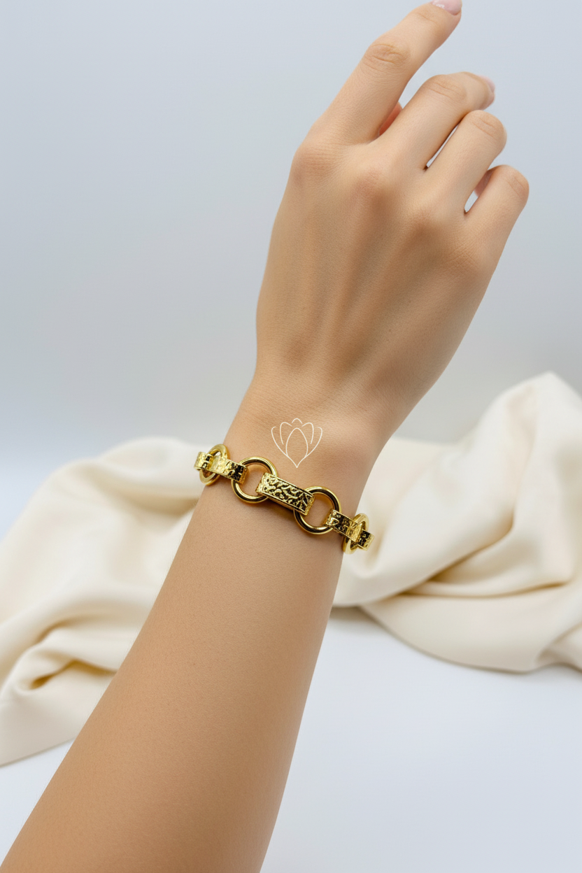Bracelet Melia en acier doré pour femme Jewelka